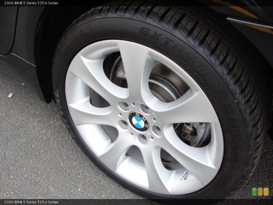 2009 BMW 5 Series 535xi Sedan Wheel and Tire Photo #60902084