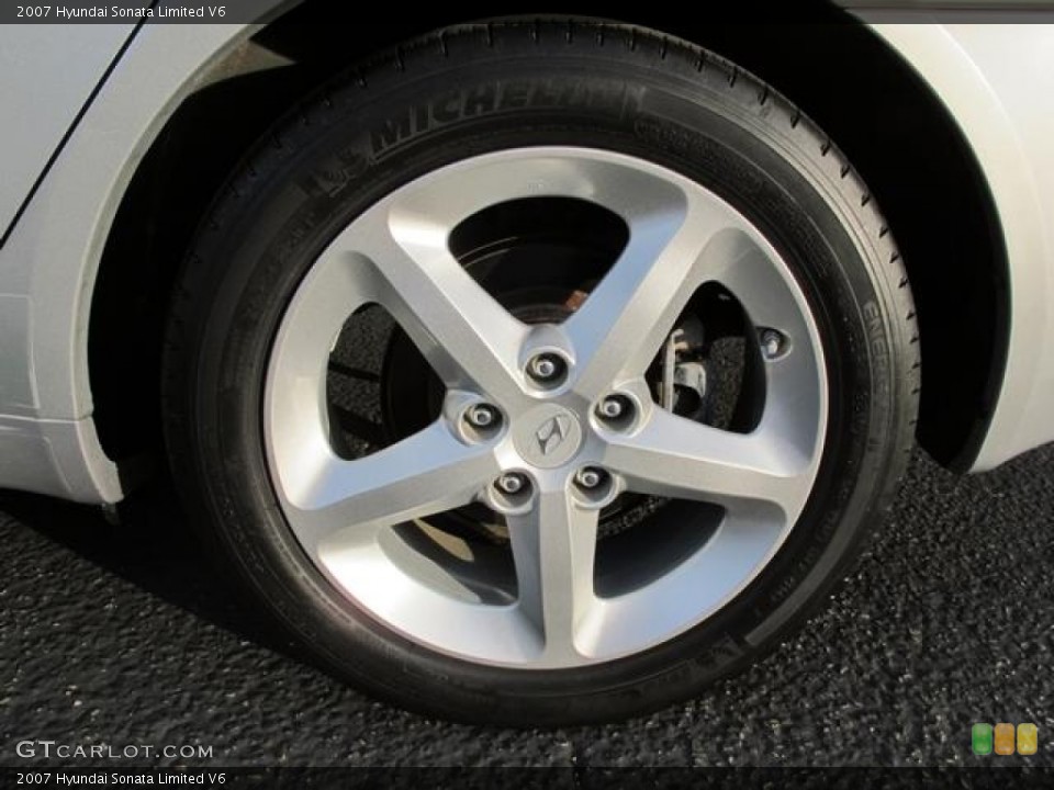 2007 Hyundai Sonata Limited V6 Wheel and Tire Photo #60913505