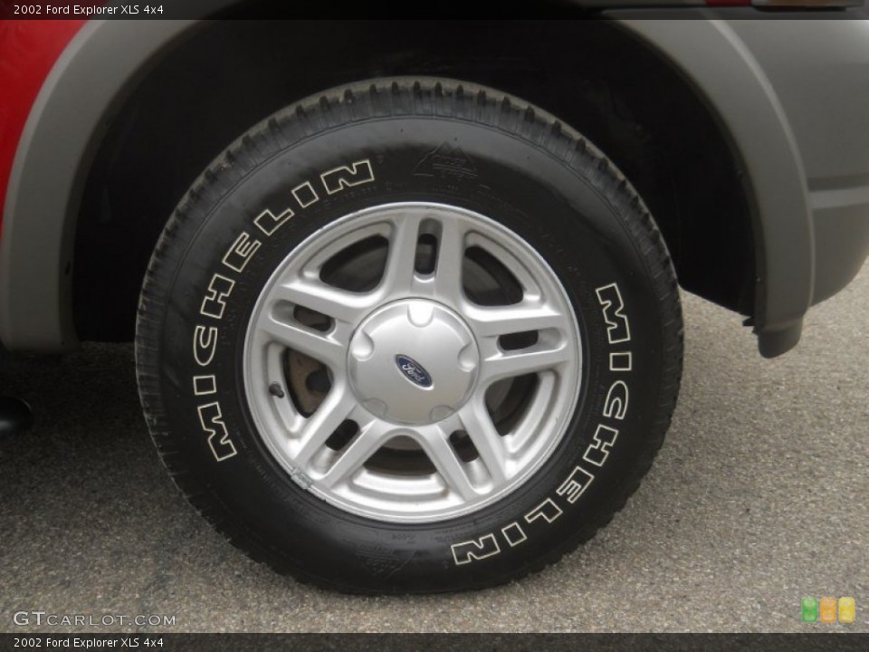 2002 Ford Explorer XLS 4x4 Wheel and Tire Photo #60917687