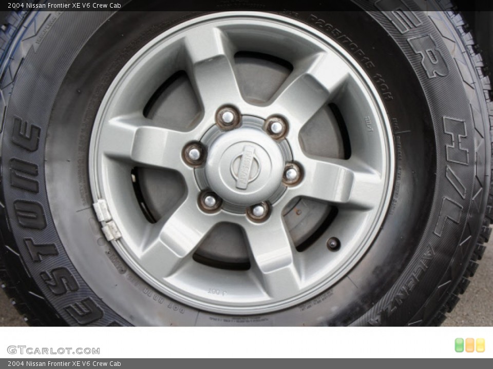 2004 Nissan Frontier XE V6 Crew Cab Wheel and Tire Photo #60930942