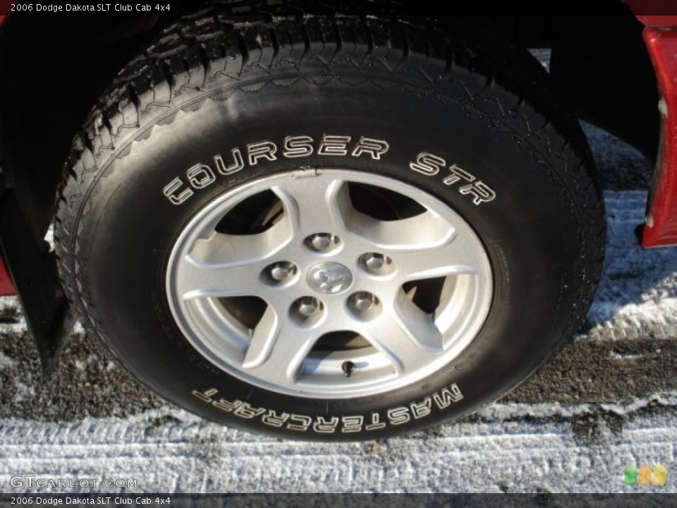 2006 Dodge Dakota SLT Club Cab 4x4 Wheel and Tire Photo #60941095