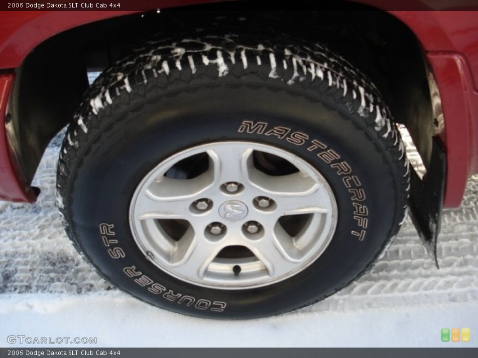 2006 Dodge Dakota SLT Club Cab 4x4 Wheel and Tire Photo #60941104