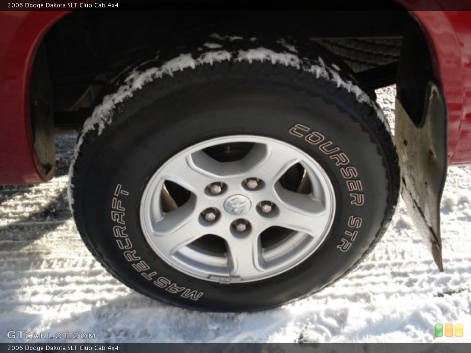 2006 Dodge Dakota SLT Club Cab 4x4 Wheel and Tire Photo #60941112