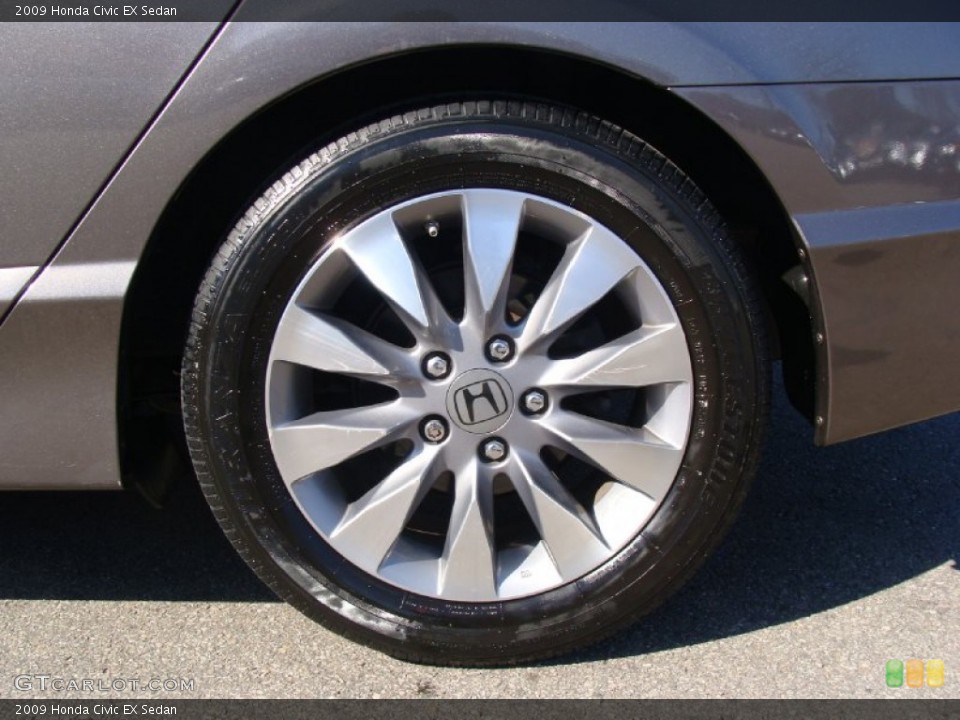 2009 Honda Civic EX Sedan Wheel and Tire Photo #60942867