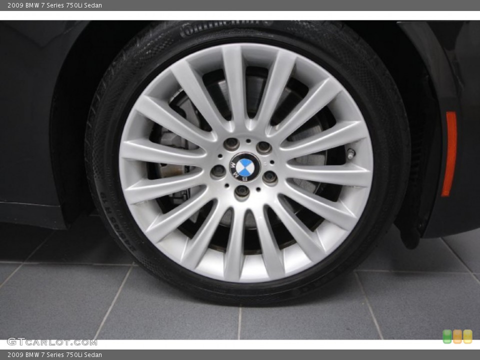 2009 BMW 7 Series 750Li Sedan Wheel and Tire Photo #60943524