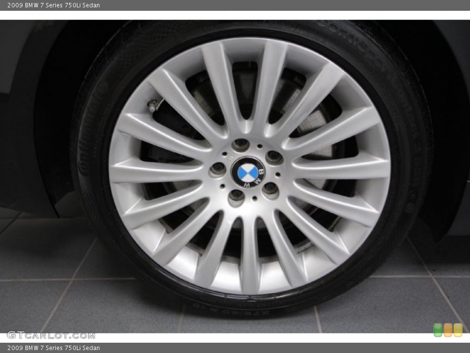 2009 BMW 7 Series 750Li Sedan Wheel and Tire Photo #60943552