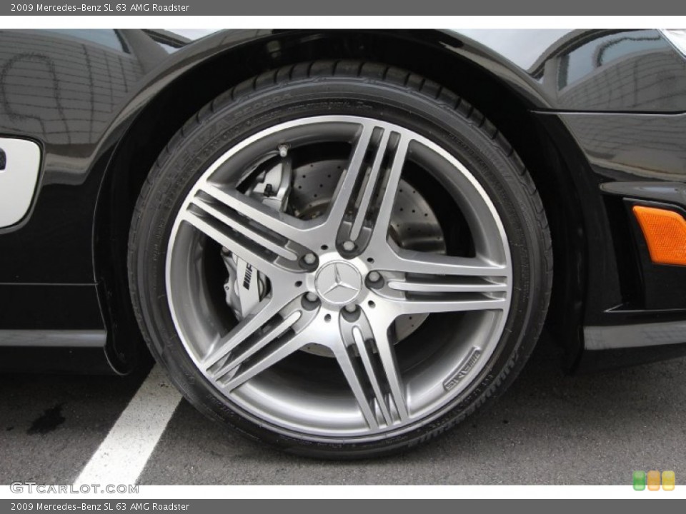 2009 Mercedes-Benz SL 63 AMG Roadster Wheel and Tire Photo #60977621