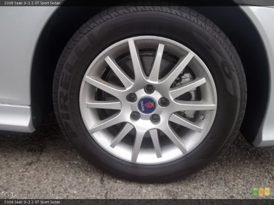 2008 Saab 9-3 2.0T Sport Sedan Wheel and Tire Photo #60984808