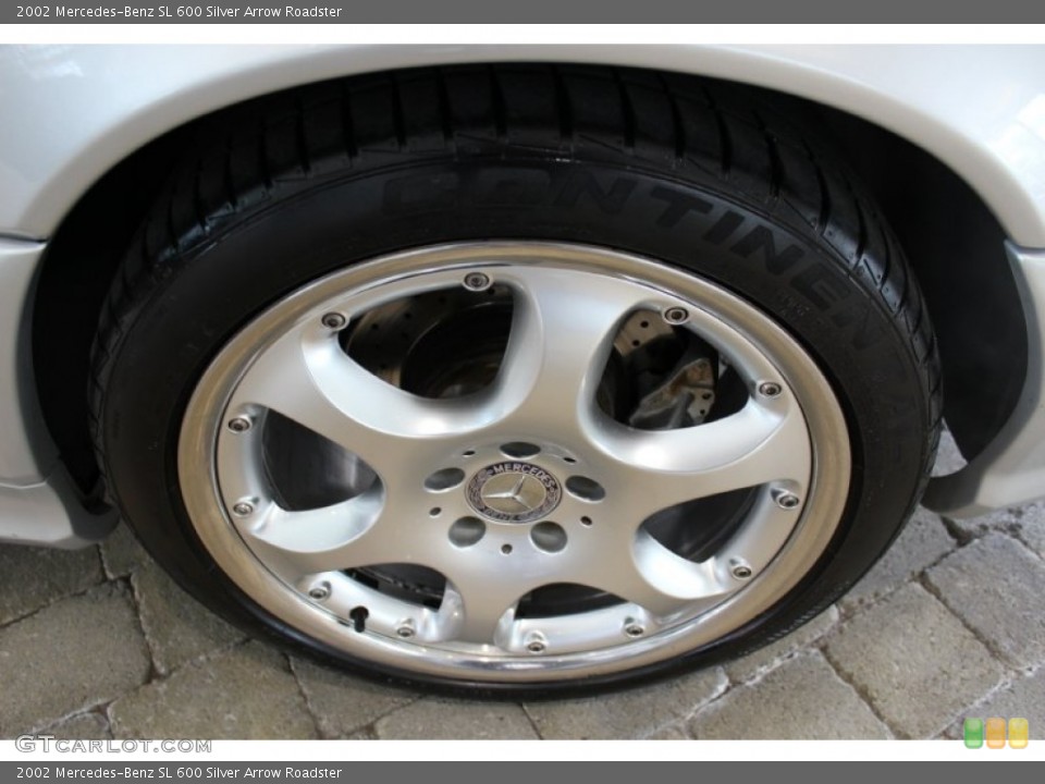 2002 Mercedes-Benz SL 600 Silver Arrow Roadster Wheel and Tire Photo #60988825