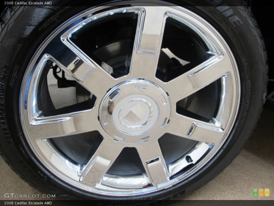 2008 Cadillac Escalade AWD Wheel and Tire Photo #60998078