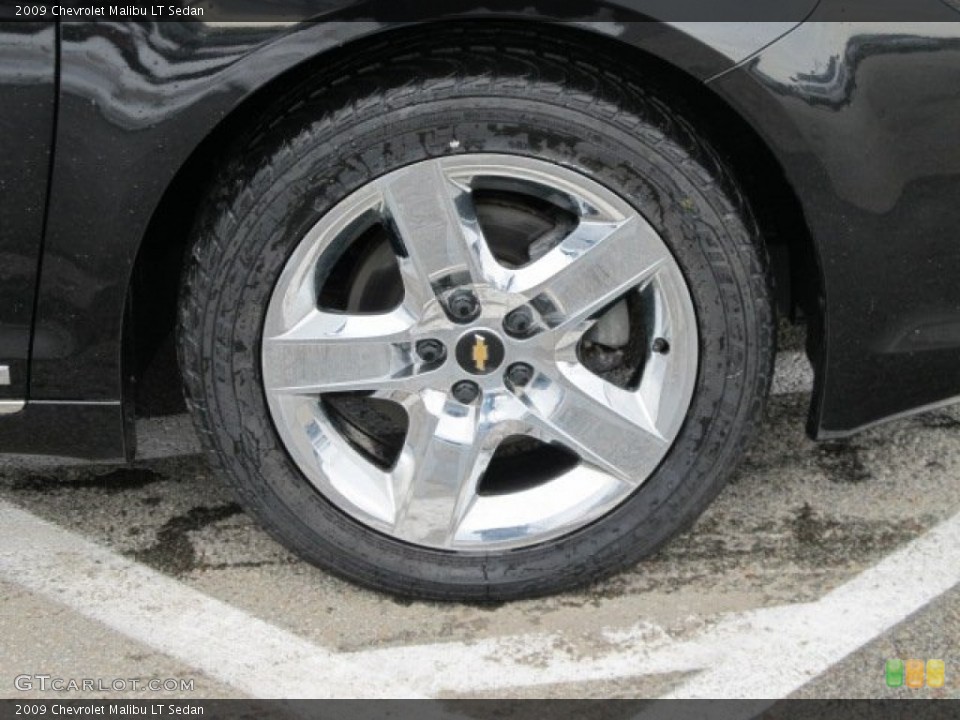2009 Chevrolet Malibu LT Sedan Wheel and Tire Photo #61004212
