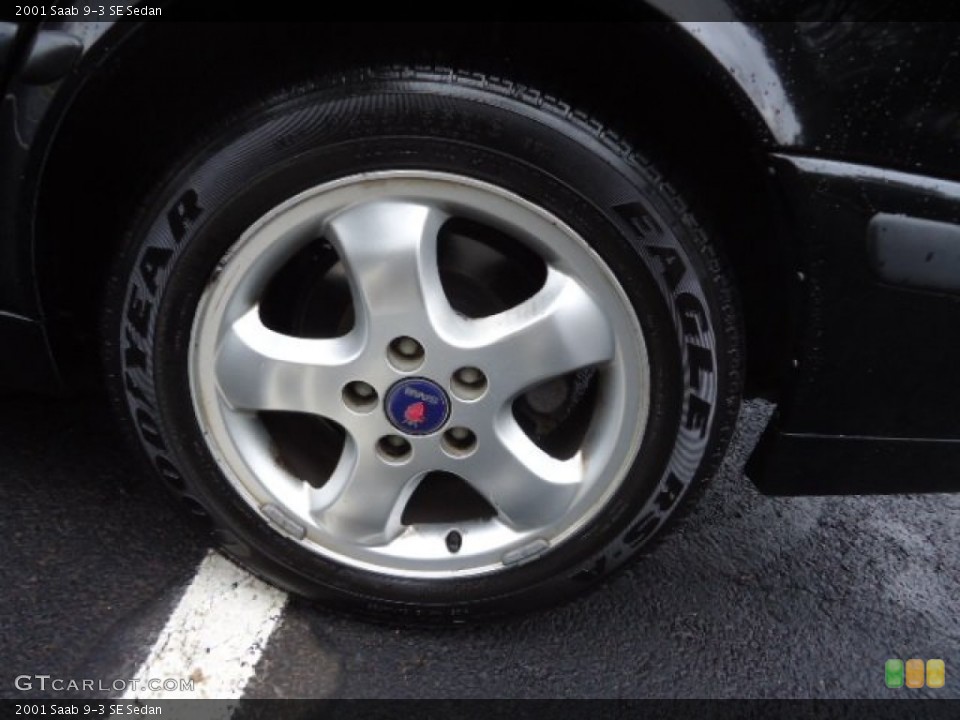 2001 Saab 9-3 SE Sedan Wheel and Tire Photo #61008944