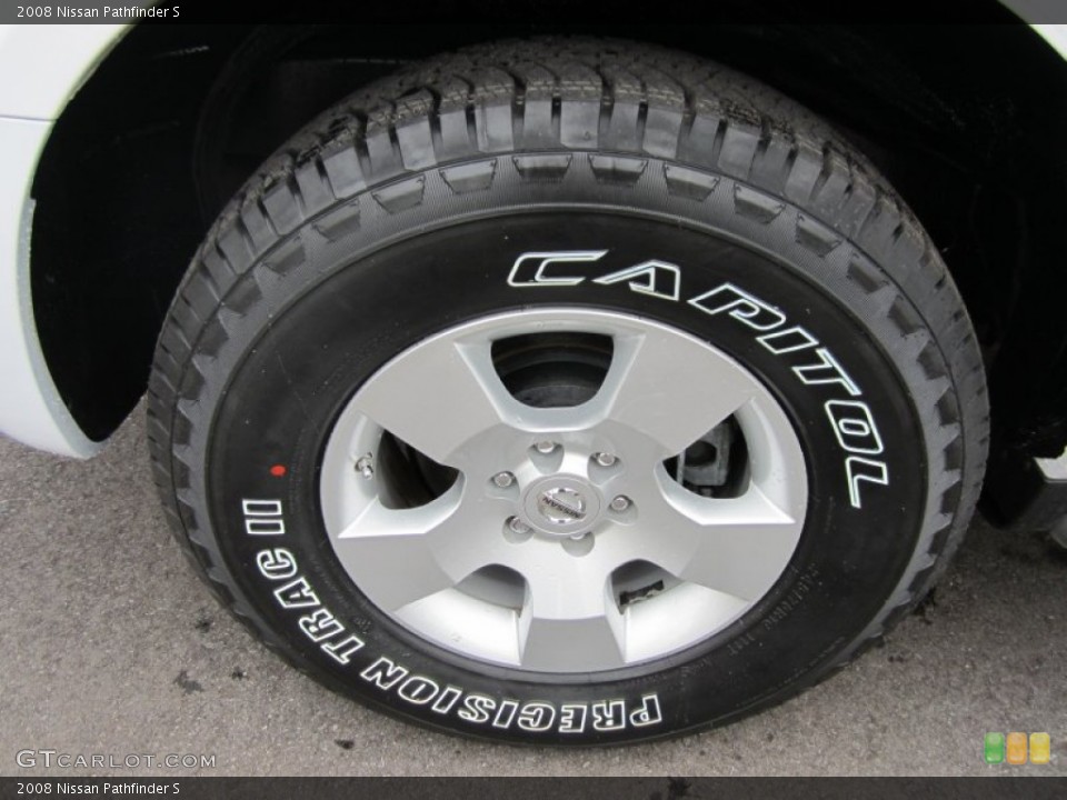 2008 Nissan Pathfinder S Wheel and Tire Photo #61029004