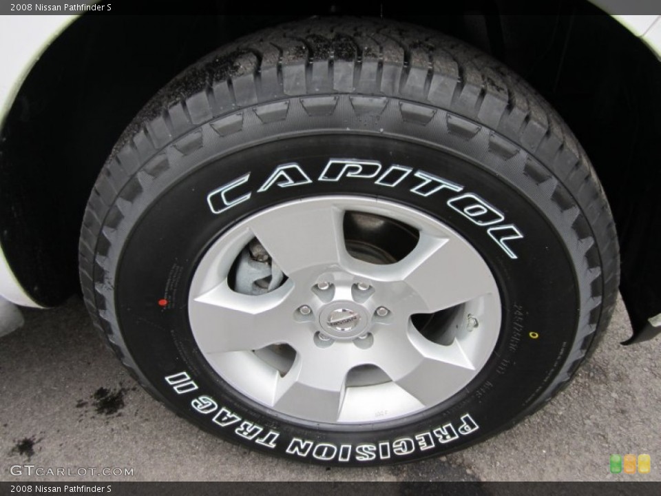 2008 Nissan Pathfinder S Wheel and Tire Photo #61029016