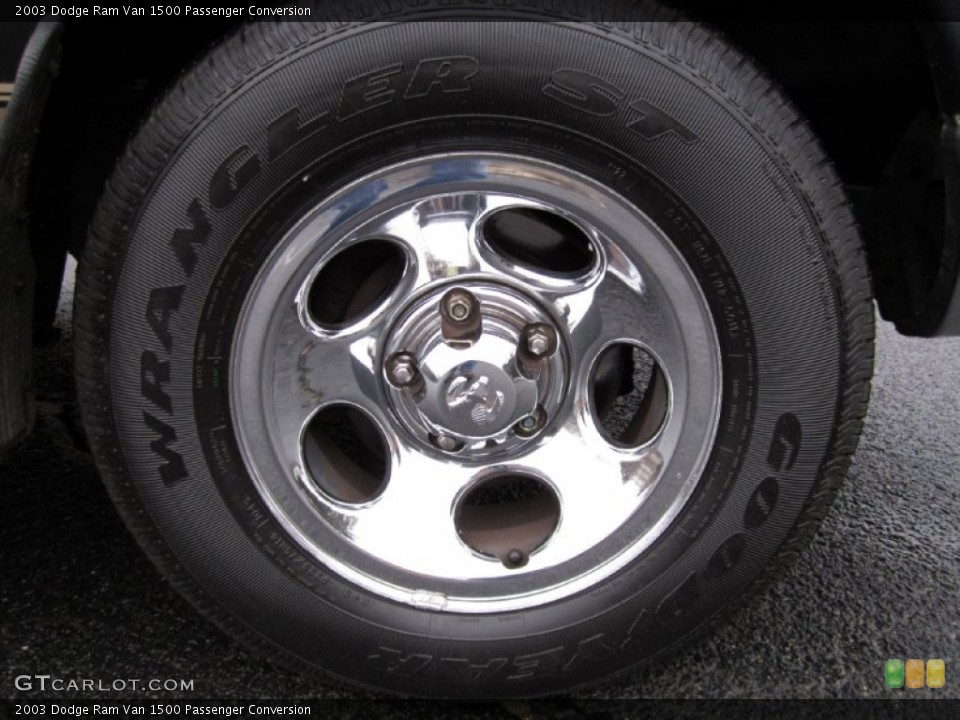 2003 Dodge Ram Van 1500 Passenger Conversion Wheel and Tire Photo #61036472
