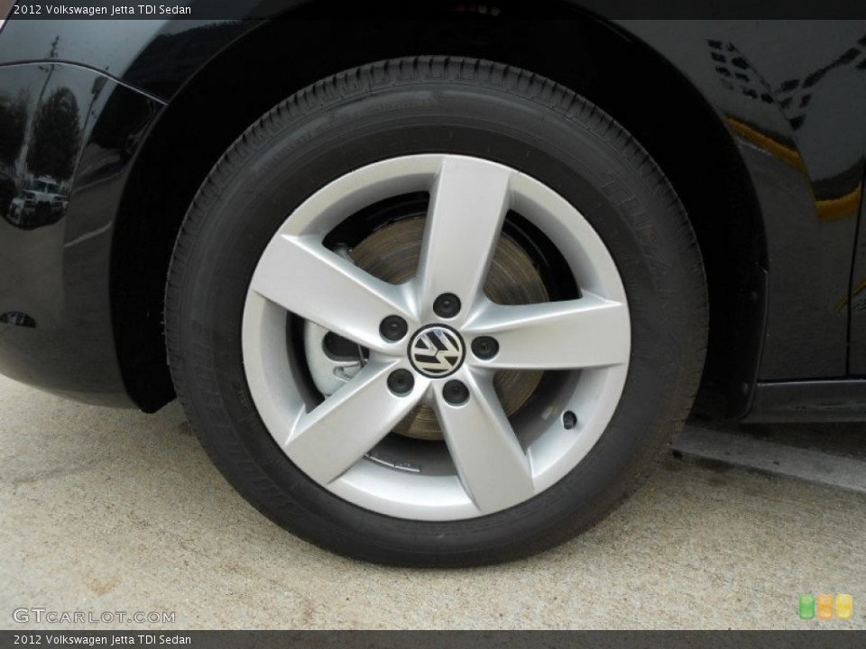 2012 Volkswagen Jetta TDI Sedan Wheel and Tire Photo #61037508