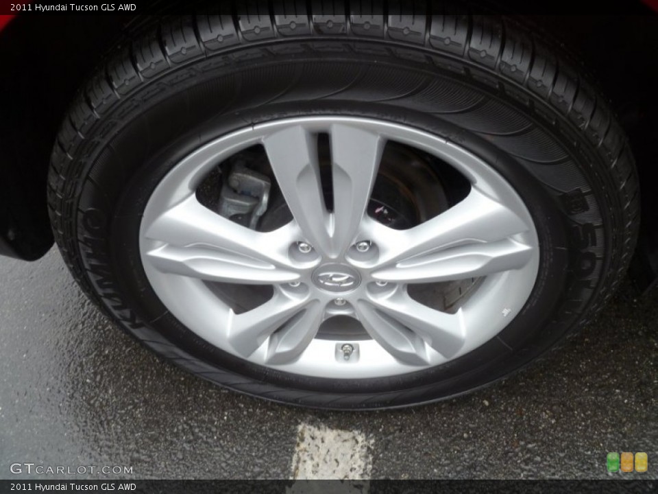 2011 Hyundai Tucson GLS AWD Wheel and Tire Photo #61044265
