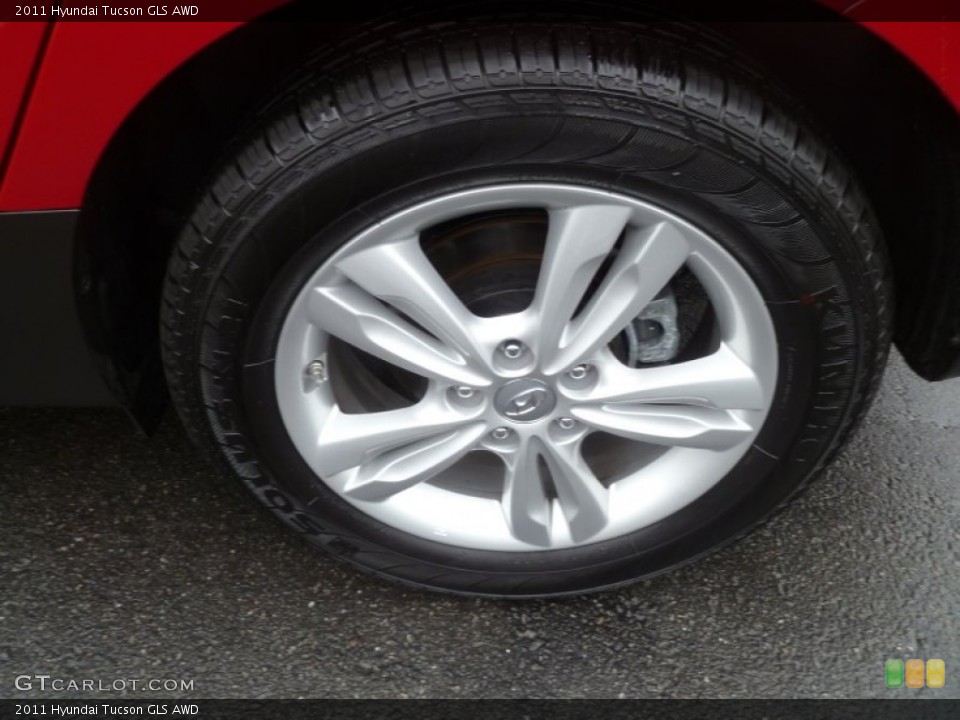 2011 Hyundai Tucson GLS AWD Wheel and Tire Photo #61044292