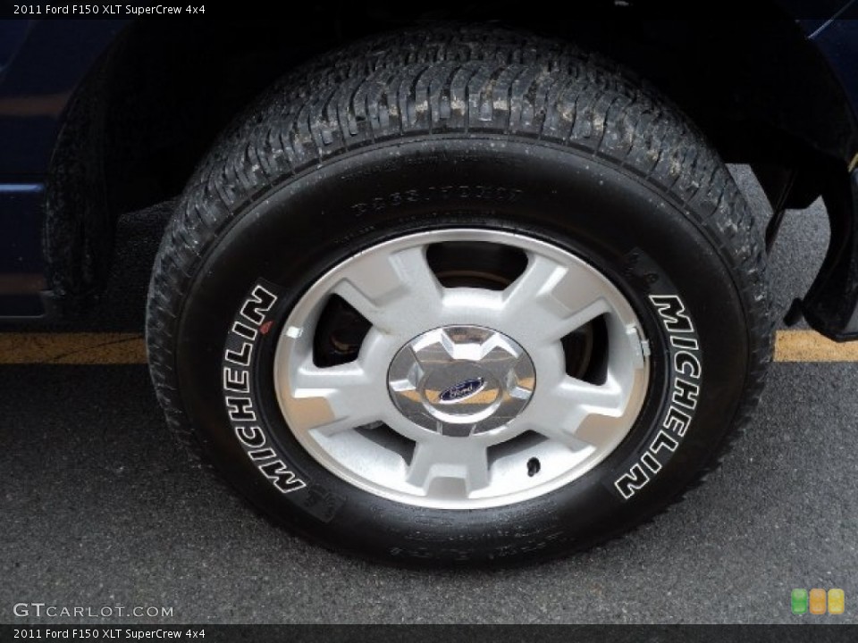 2011 Ford F150 XLT SuperCrew 4x4 Wheel and Tire Photo #61049791