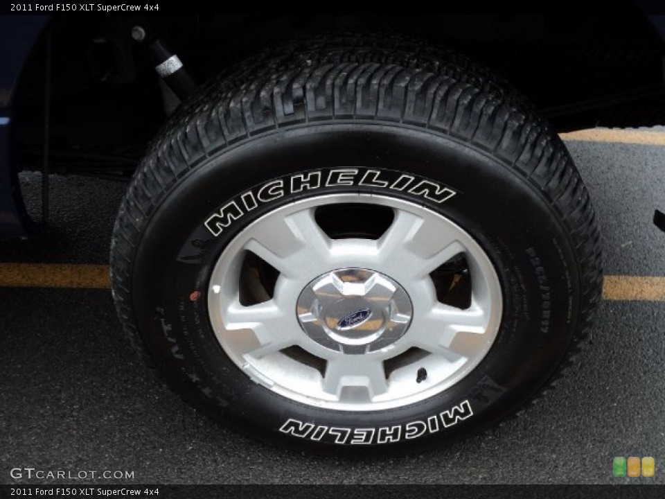 2011 Ford F150 XLT SuperCrew 4x4 Wheel and Tire Photo #61049890