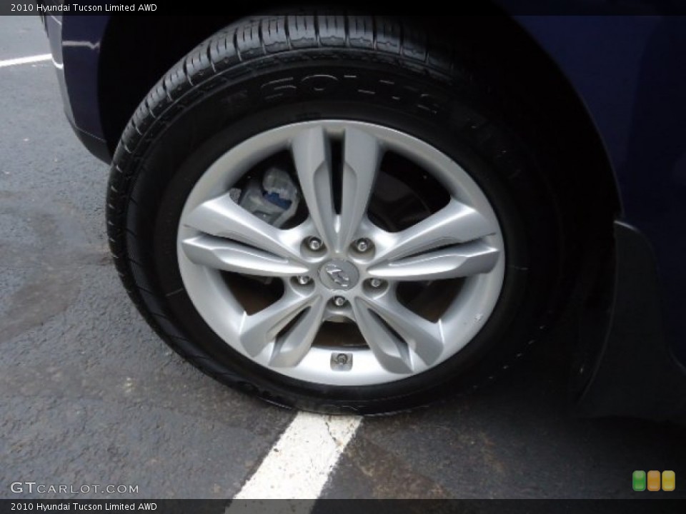 2010 Hyundai Tucson Limited AWD Wheel and Tire Photo #61053979