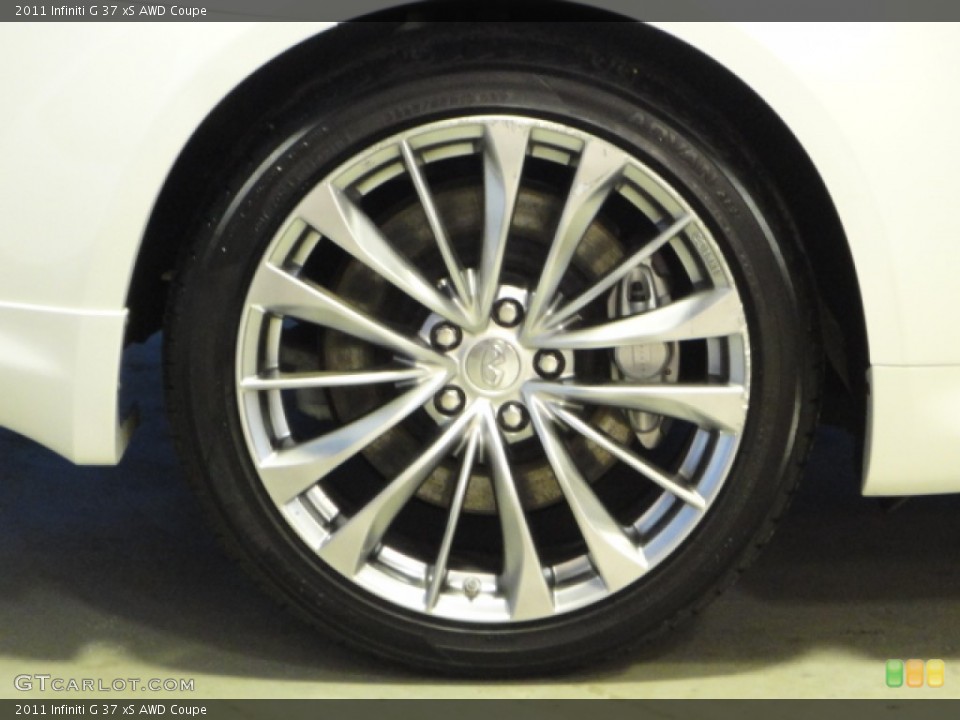 2011 Infiniti G 37 xS AWD Coupe Wheel and Tire Photo #61060450