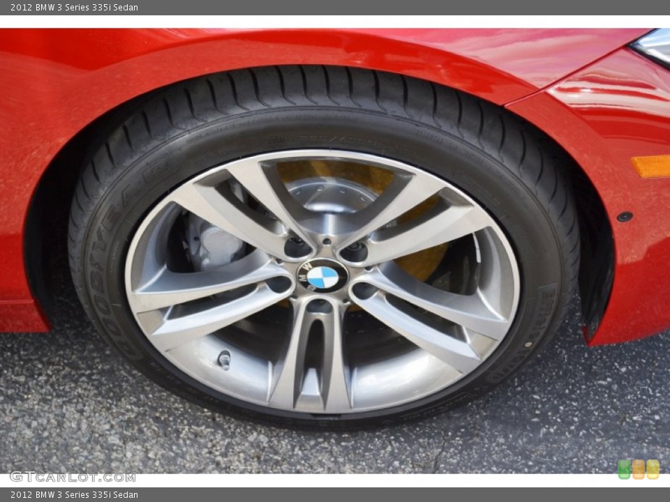 2012 BMW 3 Series 335i Sedan Wheel and Tire Photo #61061374