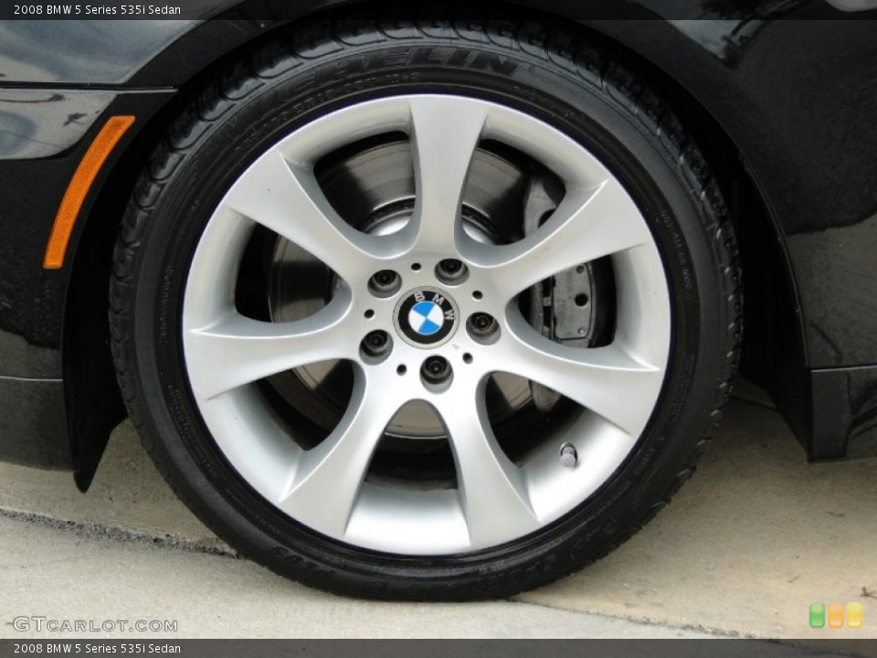 2008 BMW 5 Series 535i Sedan Wheel and Tire Photo #61062304