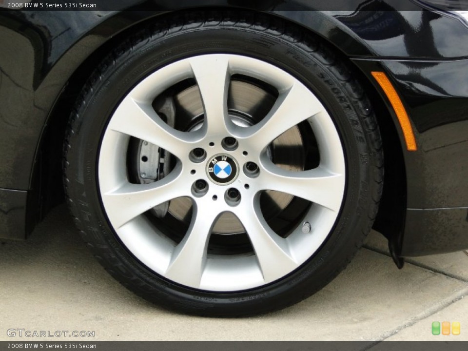2008 BMW 5 Series 535i Sedan Wheel and Tire Photo #61062331