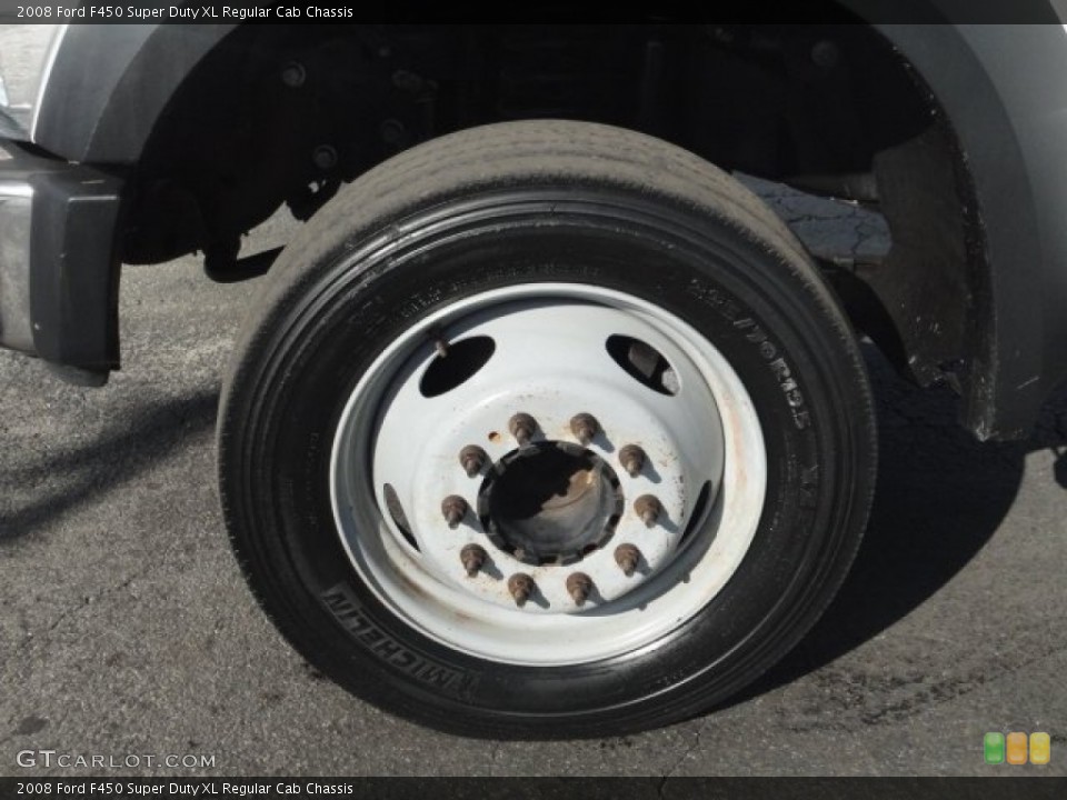 2008 Ford F450 Super Duty XL Regular Cab Chassis Wheel and Tire Photo #61075693