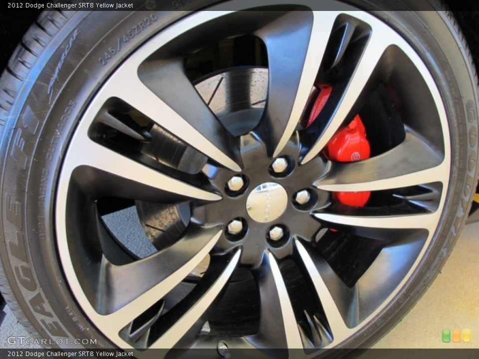 2012 Dodge Challenger SRT8 Yellow Jacket Wheel and Tire Photo #61078522