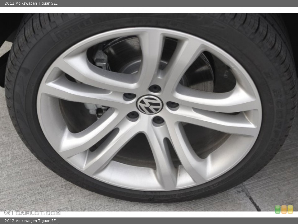 2012 Volkswagen Tiguan SEL Wheel and Tire Photo #61081657