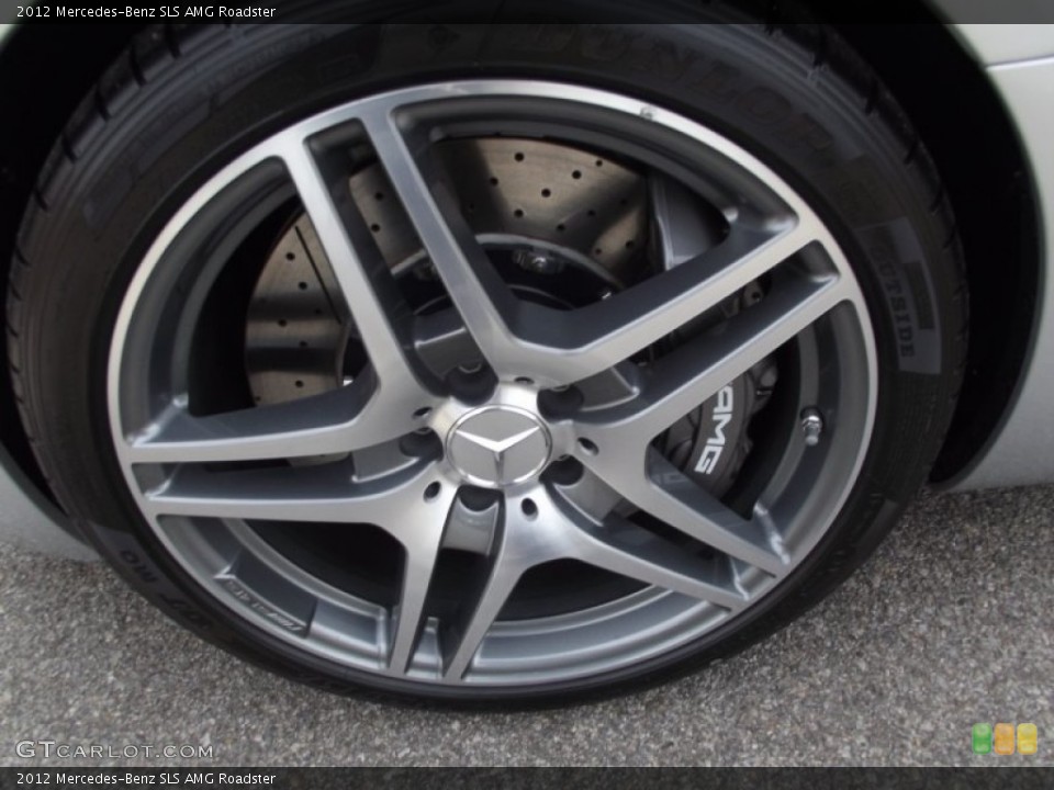 2012 Mercedes-Benz SLS AMG Roadster Wheel and Tire Photo #61092806