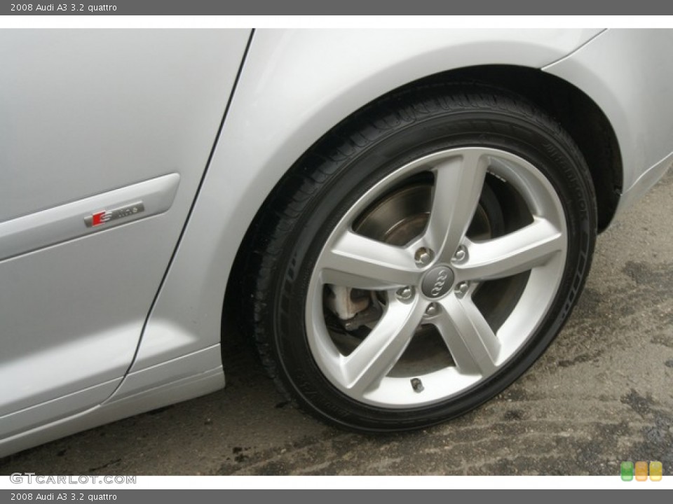 2008 Audi A3 3.2 quattro Wheel and Tire Photo #61099607