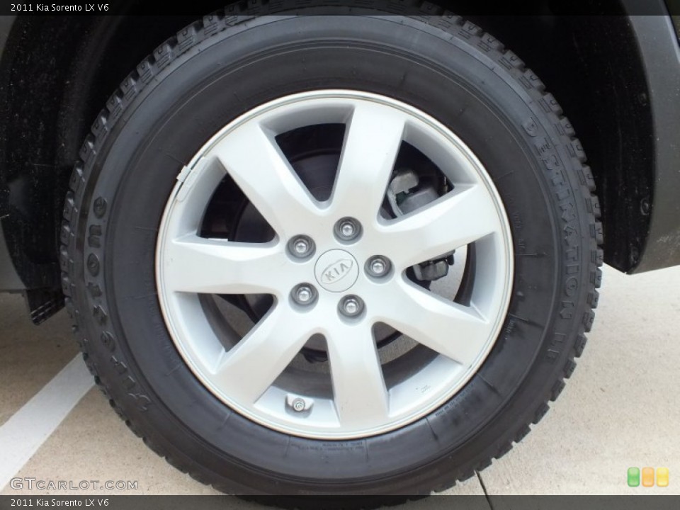 2011 Kia Sorento LX V6 Wheel and Tire Photo #61121936