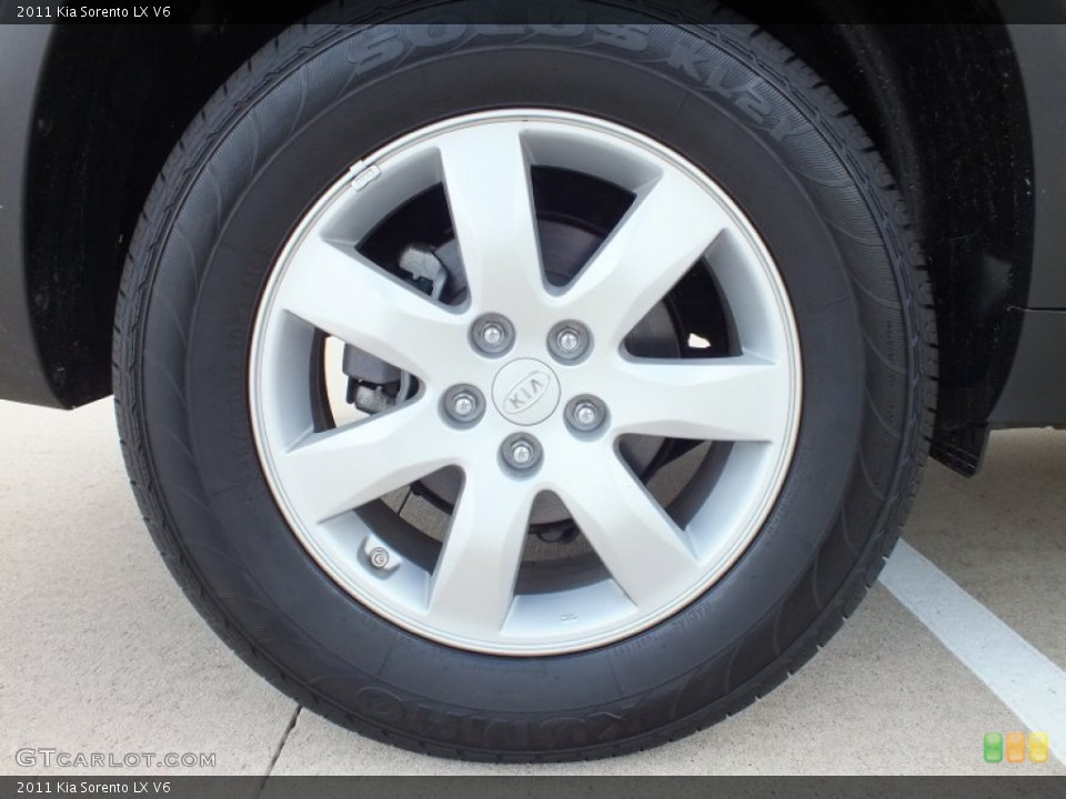 2011 Kia Sorento LX V6 Wheel and Tire Photo #61121942