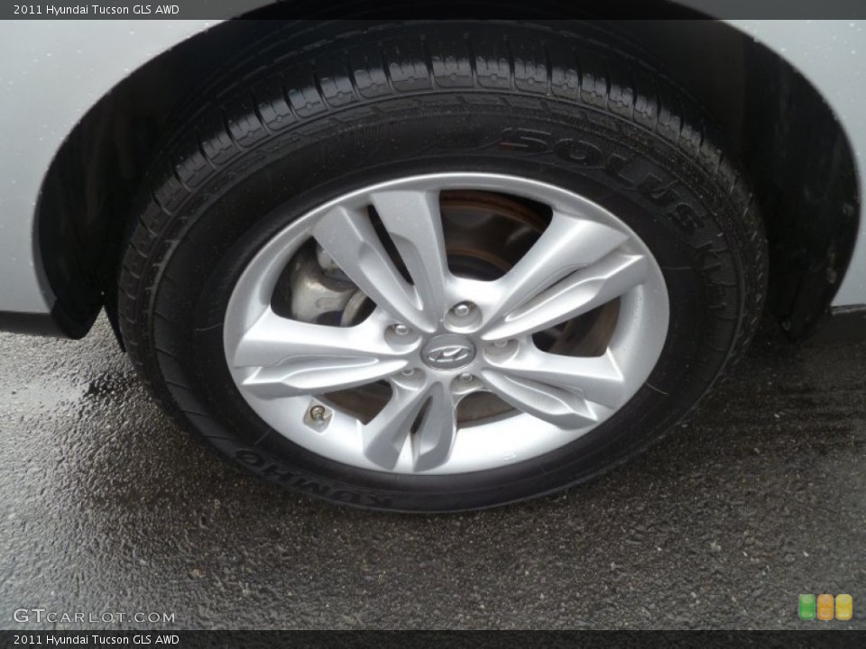 2011 Hyundai Tucson GLS AWD Wheel and Tire Photo #61123460