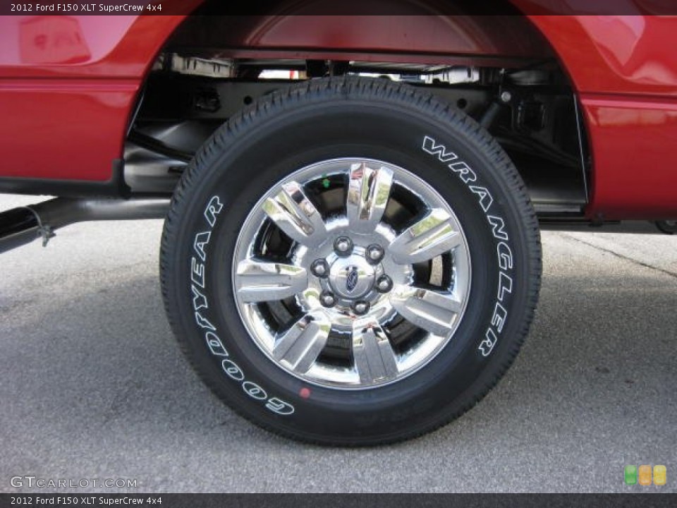 2012 Ford F150 XLT SuperCrew 4x4 Wheel and Tire Photo #61127490