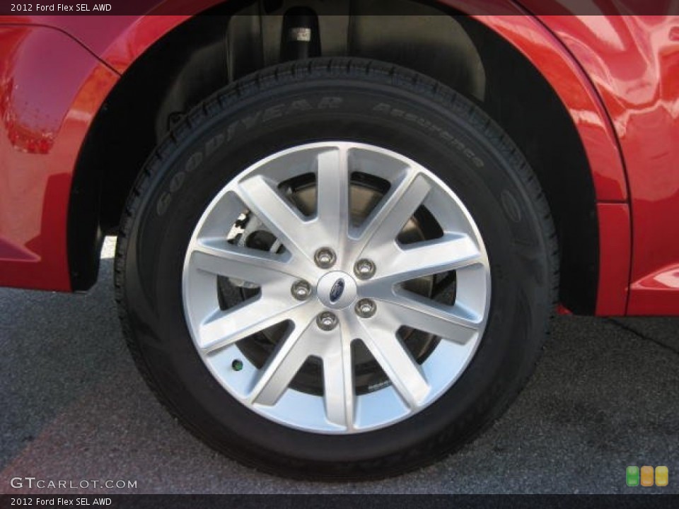2012 Ford Flex SEL AWD Wheel and Tire Photo #61127704