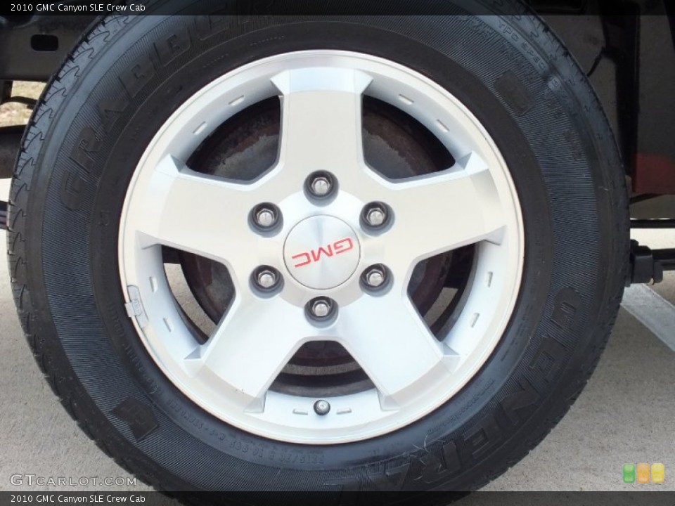 2010 GMC Canyon SLE Crew Cab Wheel and Tire Photo #61133246