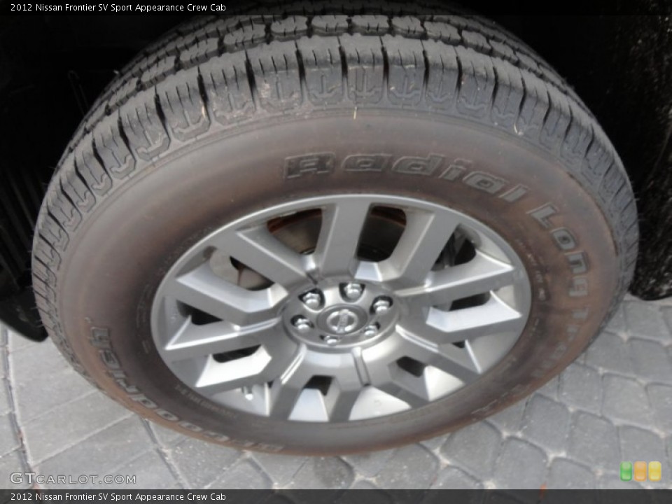 2012 Nissan Frontier SV Sport Appearance Crew Cab Wheel and Tire Photo #61142204