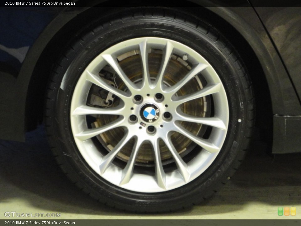 2010 BMW 7 Series 750i xDrive Sedan Wheel and Tire Photo #61146806
