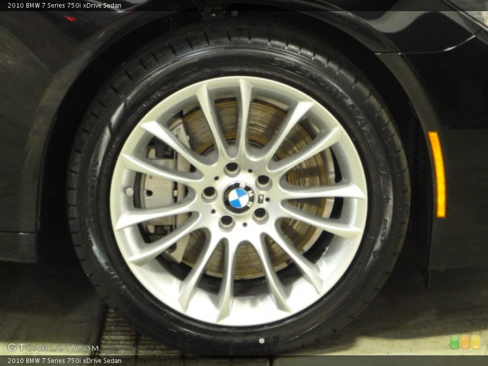 2010 BMW 7 Series 750i xDrive Sedan Wheel and Tire Photo #61146815