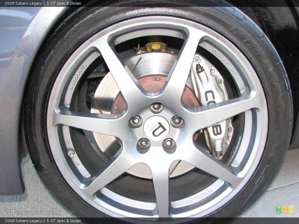 2008 Subaru Legacy 2.5 GT spec.B Sedan Wheel and Tire Photo #6115069