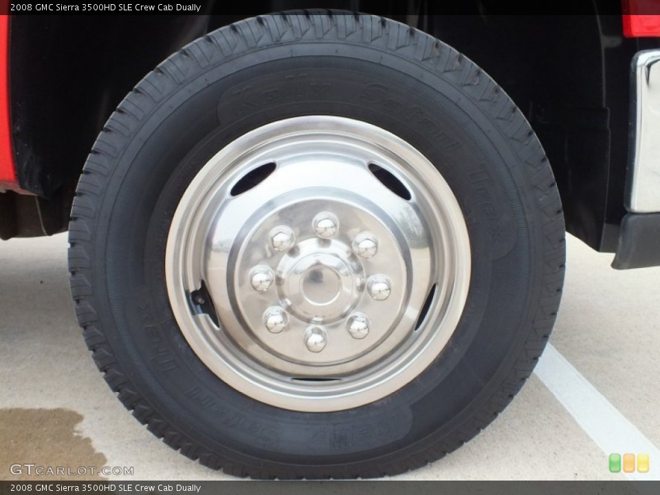2008 GMC Sierra 3500HD SLE Crew Cab Dually Wheel and Tire Photo #61168153