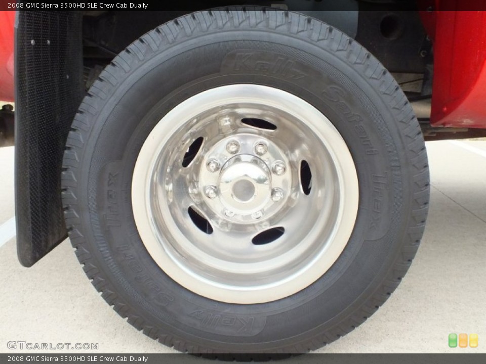 2008 GMC Sierra 3500HD SLE Crew Cab Dually Wheel and Tire Photo #61168162