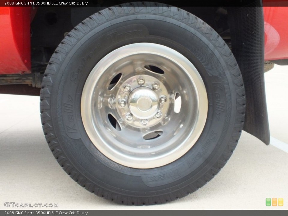 2008 GMC Sierra 3500HD SLE Crew Cab Dually Wheel and Tire Photo #61168172