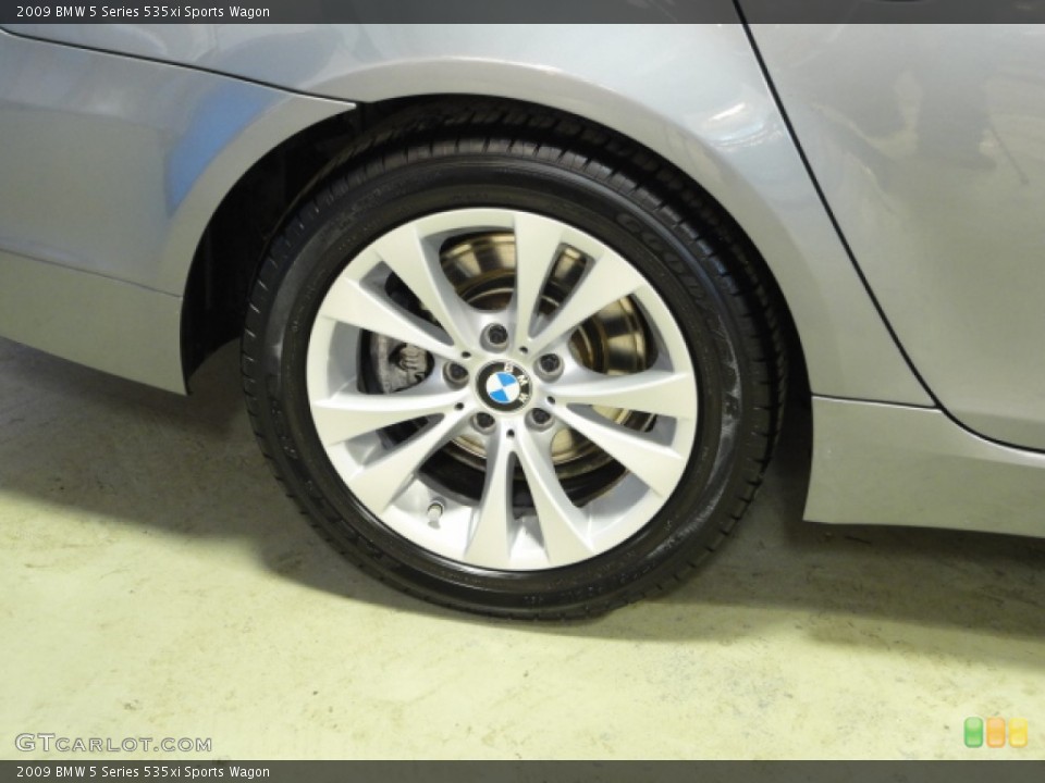 2009 BMW 5 Series 535xi Sports Wagon Wheel and Tire Photo #61173463