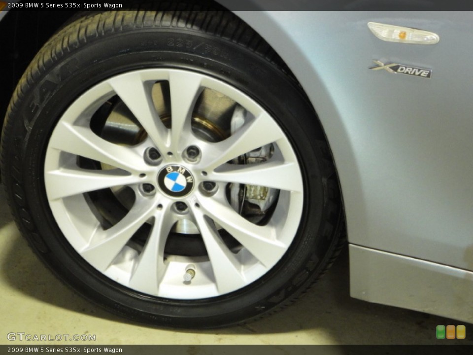 2009 BMW 5 Series 535xi Sports Wagon Wheel and Tire Photo #61173523
