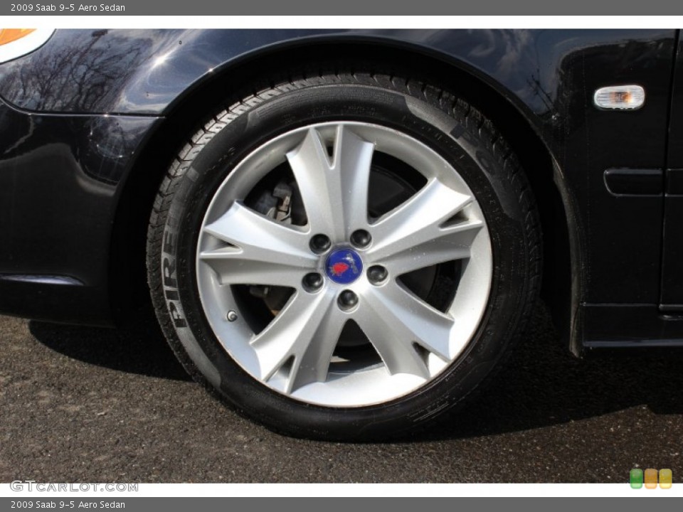 2009 Saab 9-5 Aero Sedan Wheel and Tire Photo #61181674